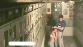 Secruity Cam Caught a Couple Fucking