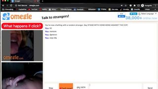 Omegle Mature Flashes Huge Tits and gives me a Cum Countdown (no Audio)
