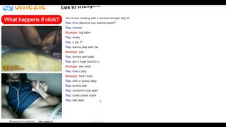 Omegle #4 Hot Ebony Girl makes me Cum with Tits and Pussy