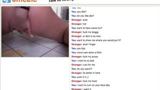 Omegle Teen Fucks on Webcam in Bathroom