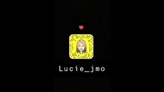 Check her Snapchat for Nudes Lucie_jmo Premium Recorded Sexting
