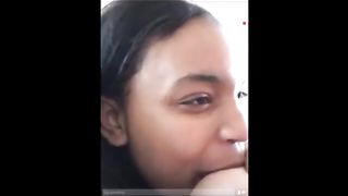 Girl Sucking her Girlfriend's Pierced Tits