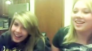 College Friends Flash on Webcam