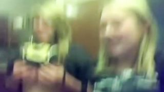 College Friends Flash on Webcam