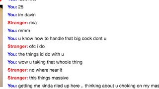 Omegle 20yo Goth Girl gives Dildo Blowjob and Fucks Wet Pussy with it