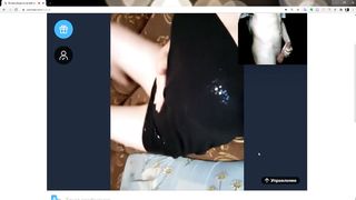 Shugar Bitch and Sweet Boy Masturbate on Chatroulette Webcam