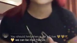 Red Mulatto Shows and Plays with Pussy on g Live