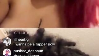 Red Mulatto Shows and Plays with Pussy on g Live