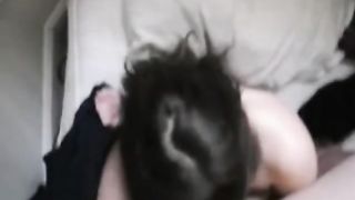 Girl Deepthroat a Monster Cock