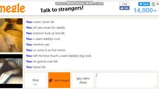 Omegle Teen Plays with Daddy (with Sound) Part 2 of 2