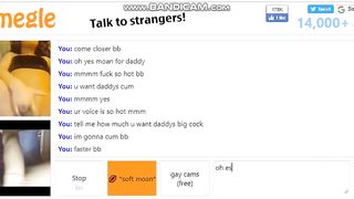 Omegle Teen Plays with Daddy (with Sound) Part 2 of 2
