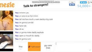 Omegle Teen Plays with Daddy (with Sound) Part 2 of 2