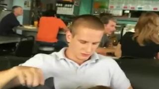 Live Sucking in a Crowded Restaurant