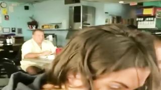 Live Sucking in a Crowded Restaurant