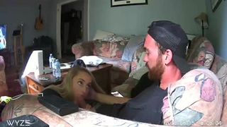 Quick Blowjob while Roommates in the next Room