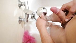 Sexy Guy Jerks off his Hard Cock in the Shower - GaniYoshi
