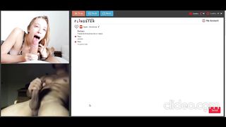 Omegle Teen Sucks her Boyfriends Dick Wanting to please Hung Muscle Daddy. Happy to make him Cum